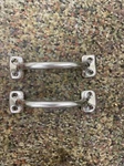 4" Aubrey Pulls Polished Satin Nickel By Restoration Hardware Set Of Two New. Fixed Price $14.00.