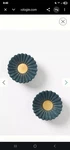 Anthropologie Handcarved Gulliver Knobs, Set Of 2 Indigo. Fixed Price $15.00.