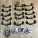 Vintage Amerock Drawer Pulls Set Of 15 Brass 739-1 With Screws. Fixed Price $30.80.