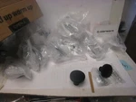 Goldenwarm 20 Pack Single Hole Black Cabinet Knobs Pulls Door Cupboards Drawer. Fixed Price $29.98.