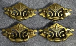 Vintage Keeler Brass Kbc Cabinet Door / Drawer Pulls Handles (wheat) - Set Of 4. Fixed Price $28.00.
