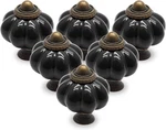 12PCS Black Vintage Ceramic Cabinet Knobs And Drawer Pulls With Mounting Screws. Fixed Price $23.95.