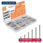Wellocks Cabinet Pulls Knobs Screws M4 25-50MM 100 Pcs Assortment Machine. Fixed Price $14.99.
