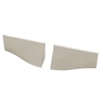 (12 Pack) 1-1/4" Geometrics Collection Left And Right Waterfall Cup Pulls Satin. Fixed Price $81.12.