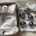 Lot 10 Colonial 1-1/4" (32MM) Solid Brass Cabinet Knob (polished Chrome) 199-26. Fixed Price $150.00.