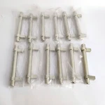 Jeffrey Alexander Brushed Nickel Cabinet Pulls 3.75 Center Bar Handle Set 12. Fixed Price $108.00.