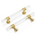Peaha 10 Pack Acrylic Cabinet Pulls Kitchen Handle Gold Dresser Drawe.... Fixed Price $138.94.