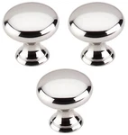3-PACK Top Knobs M1311 Polished Nickel 15/16" Mushroom Cabinet. Fixed Price $17.97.