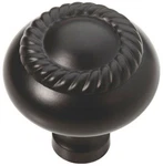 (12 Pack) 1-1/4" Rope Edge Knob Flat Black. Fixed Price $51.41.