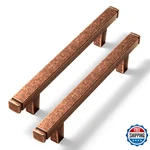 Goo-ki 6-PACK 3-3/4" (96MM) Hole Center Cabinet Pulls Antique Copper Zinc Alloy. Fixed Price $69.52.