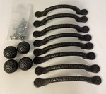 12-PIECE Lot Hammered Pewter. Kitchen/bath Cabinet Pulls & Knobs Screws Included. Fixed Price $27.99.