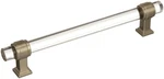 Amerock BP36656 Gold/clear Glacio 6-5/16" Center To Bar Cabinet Pull. Fixed Price $41.91.