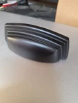 Black Cabinet Cup Pull Handles. Fixed Price $56.00.