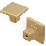 Heritage Tempo Cabinet Knobs 10PK Brushed Brass 1-3/16" Square Drawer Pulls. Fixed Price $36.99.