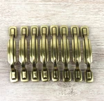 (8) Vtg Mid-century Art Deco Keeler Kbc Drawer Pull Handles Polish Brass N16643. Fixed Price $34.99.
