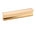 Alno A965-4-PB/NL Linear 4"-C/C, Rectangular Cabinet Pull, Unlacquered Brass. Fixed Price $9.74.