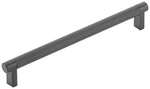 Emtek 84056.REC.KN Knurled 8" Center To Bar Cabinet Pull - Flat Black /. Fixed Price $38.40.