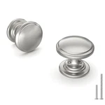 Homdiy 25 Pack Brushed Nickel Cabinet Knobs Sliver Round Drawer For Kitchen. Fixed Price $46.73.