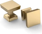 Amerdeco 10 Pack Champagne Bronze Cabinet Knobs Brushed Brass Square Drawer Pull. Fixed Price $24.00.