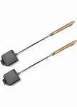 Hawok Cast Iron Square Pie With Stainless Steel Wooden Handle Set Of 2. Fixed Price $26.99.