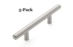 5X Dynasty Hardware 5-3/4" Silver Brushed Nickel Bar Handle Cabinet Drawer Pulls. Fixed Price $24.99.