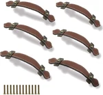 6PCS Surface Leather Furniture Handle, 6.3" Retro Style Pull For. Fixed Price $11.57.