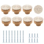 Unlorspy Boho Rattan Dresser Drawer Pulls - 8PCS 30MM/1.18 Inch, Beige. Fixed Price $17.02.