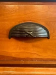 Top Knobs Edwardian Ribbon & Reed Drawer Cup Pull 3" Ctr Oil-rubbed Bronze M940. Fixed Price $12.00.