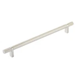 Emtek Select Cabinet Pull 10" C-c, Rectangular Bar Stem, Knurled, Satin Nickel. Fixed Price $67.20.