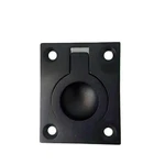 Qcaa Solid Brass Flush Ring Pull 36.5X45MM Matte Black 1-PACK Made Taiwan. Fixed Price $18.72.