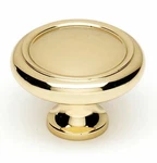 Alno Knobs A1160-PB/NL Unlacquered Brass 1-1/2" Mushroom Cabinet. Fixed Price $11.21.