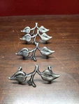 Atlas Homewares 185-A California Leaf Pull Drawer Set Of 4 Silver Finish. Fixed Price $12.50.