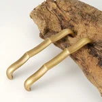 Brass Cabinet Pull 5" Drawer Unique Handle For Cupboard Dresser. Fixed Price $11.99.