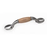 First Family 3 In. Center-to-center Oak & Satin Chrome Cabinet Drawer Pull. Fixed Price $9.02.