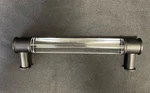 Hickory Midway Solid Core Cabinet Pulls, Crysacrylic/matte Black, 128MM, 1-PACK. Fixed Price $16.73.