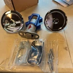 Emtek 2145US26 Round Tubular Privacy Pocket Door Lock - Chrome. Fixed Price $55.24.