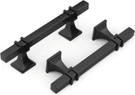 Haliwu 12-PACK 3-3/4 Inch Cabinet Pulls Drawer Handles Square, Black. Fixed Price $15.55.