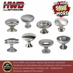 Cabinet Knobs Round Brushed Nickel Collection Kitchen Bath Drawer Pulls Modern. Fixed Price $17.91.