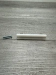 Sietto P-1400-SN 3-1/2" Bar Cabinet Pull With Glass Satin Nickel/white. Fixed Price $14.00.