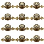 Cskb Golden Brass Antique Vintage Retro Drawer Cabinet Metal Knobs With Backp.... Fixed Price $50.53.