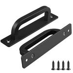 Funifiti 5-PACK Black Barn Door Handle 6-INCH Cabinet Drawer Pulls Screen. Fixed Price $43.75.