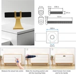 Cabinet Pulls Matte Black Gold Handles, 2 Pack Square G.... Fixed Price $10.95.