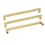 Gold Drawer Pulls 10IN Brass Hardware For Cabinets LSJ12GD256 Modern Square Bar. Fixed Price $56.63.