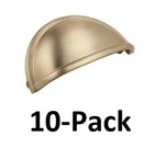 *10-PACK* Amerock In. (76 Mm) Golden Champagne Drawer Cup Pull (BP53010BBZ). Fixed Price $25.99.