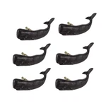 Moby Dick Set Of 6 Black Cast Iron Whale Drawer Pulls, Rustic Furniture Knobs. Fixed Price $31.99.