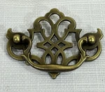 Vintage Kbc Keeler Brass Batwing Chippendale Drawer Handle Pull 3" Hole To. Fixed Price $6.75.