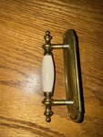 14 Hickory Hardware P64-W 3 Center Bar Cabinet Pull With Face Plate Sets. Fixed Price $30.00.