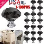 Lot Drawer Door Knobs Diamond Crystal Cabinet Furniture Kitchen Handle Pulls. Fixed Price $19.86.