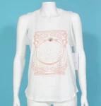 Spiritual Gangster Follow Your Soul Lightweight Sleevless White Top Sz M /545. Fixed Price $18.74.