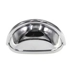 Belwith Period Brass Solid Drawer Cup Pull 3" Ctr Polished Chrome K243. Fixed Price $12.31.